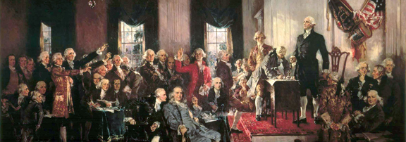 Scene at the Signing of the Constitution of the United States, by Howard Chandler Christy.